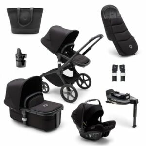 bugaboo Kombikinderwagen Fox 5 Starter Set Black/Midnight Black