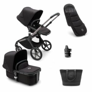 bugaboo Kombikinderwagen Fox 5 mit Zubehör Black/Midnight Black