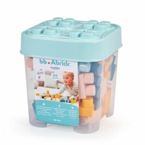 ecoiffier Baby Abrick Box mit 50 Bausteinen