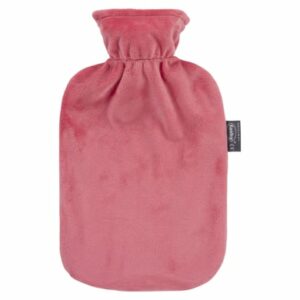 fashy® Wärmflasche 2L mit Flauschbezug in rosa