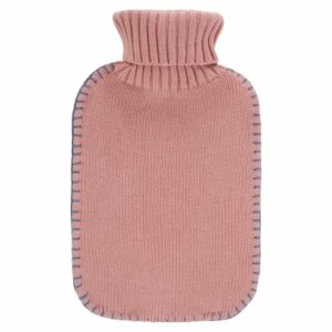 fashy® Wärmflasche 2L mit Rollkragen-Strickbezug in apricot