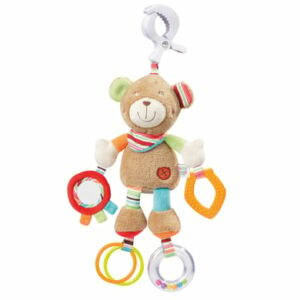 fehn® Activity-Teddy mit Klemme Oskar