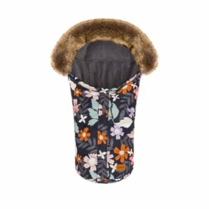 fillikid Winterfußsack Lhotse für Babyschale Blumen