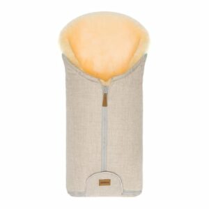 fillikid Winterfußsack Pamir für Babyschale Echtfell Sand Melange