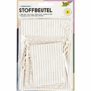 folia Stoffbeutel Stripes und Dots