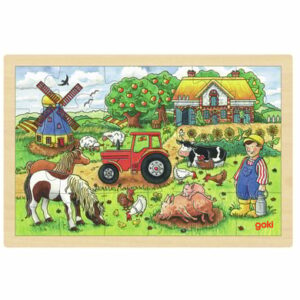 goki Einlegepuzzle Müllers Farm