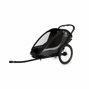 hamax Kinderfahrradanhänger Cocoon mit verstellbarer Schlafposition grey/black