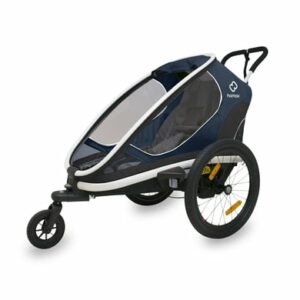 hamax Kinderfahrradanhänger Outback ONE mit Rückenlehnenverstellung Navy Blue 2022