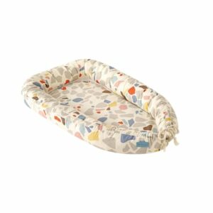 hibboux® Matratze Coccoon Baby Bed - Terazzo Sand Multicolor