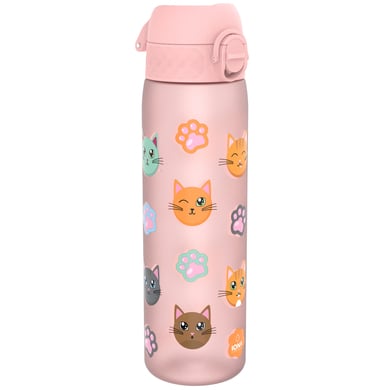 ion8 Trinkflasche auslaufsicher 500 ml Katzen / rose