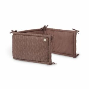 jollein Bettumrandung/Laufgitterumrandung Spring Knit 180 x 35 cm - Chestnut