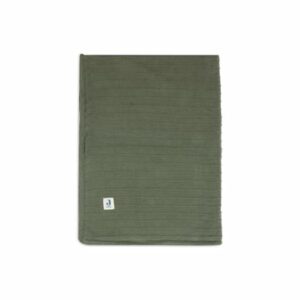 jollein Kuscheldecke Wiege 75x100cm Pure Knit Leaf Green/Velvet