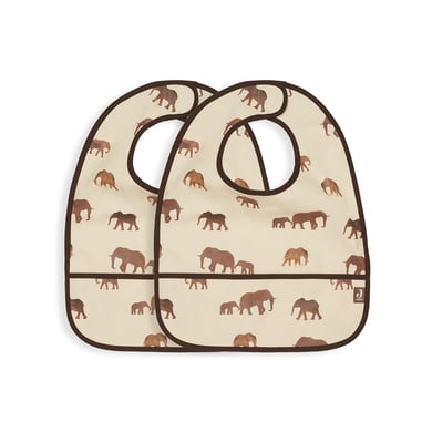 jollein Lätzchen wasserdicht Savannah beige 2er Pack