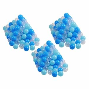 knorr toys® Bälle Set ca. Ø6 cm - 300 balls/soft blue/blue/transparent blau