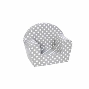 knorr toys® Kindersessel Grey white dots weiß