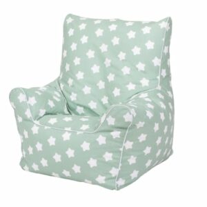 knorr toys® Kindersitzsack Junior - Green white stars grün