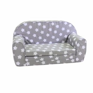 knorr toys® Kindersofa Grey white stars grau