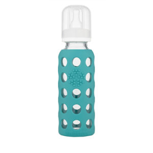 lifefactory Babyflasche aus Glas in kale 250 ml