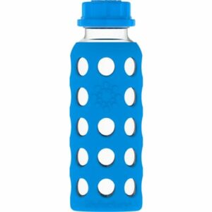 lifefactory Trinkflasche aus Glas in ocean