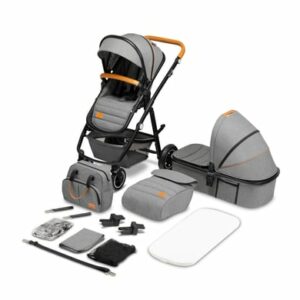 lionelo Kombikinderwagen Amber 2 in 1 Grey Stone