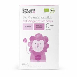 löwenzahn organics Bio Anfangsnahrung Pre auf Ziegenmilchbasis 500 g ab der Geburt