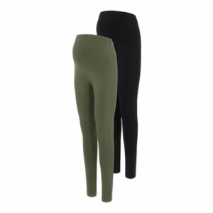 mamalicious Umstandsleggings MEMMA 2er-Pack Black/Thyme