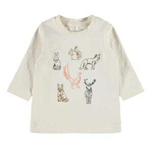 name it Langarmshirt Nbmnail Whitecap Gray