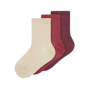 name it Socken 3er Pack Rose Wine