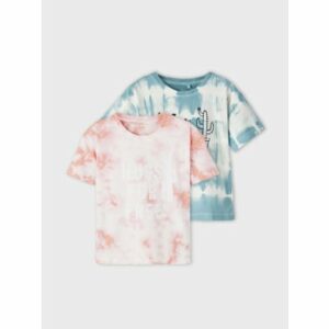 name it T-Shirt Nmfhalo 2er Pack Georgia Peach