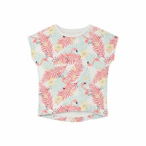 name it T-Shirt Nmfvigga White Alyssum Tropical