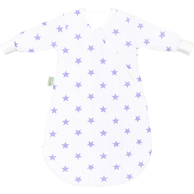odenwälder Jersey Unterzieh-Schlafsack BabyNest stars soft violett