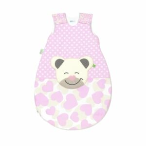 odenwälder Jerseyschlafsack Mucki®air sun smart hearts light pink 70 cm - 110 cm