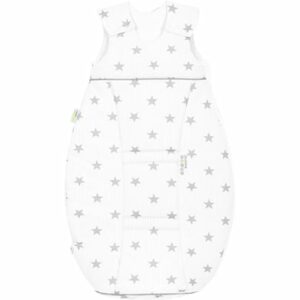 odenwälder Babynest Jerseyschlafsack airpoints stars light grey