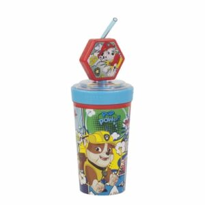 p:os Trinkbecher Paw Patrol mit Strohhalm 475 ml