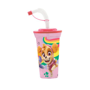 p:os Trinkbecher Paw Patrol mit Strohhalm 500 ml