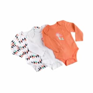 pink or blue Langarmbody 3er Pack orange