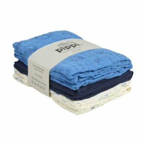 pippi Mousseline doeken Set van 6 Dark Navy