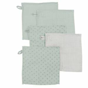 roba Waschlappen 5er Set Lil Planet grün 25 x 25 cm