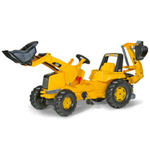 rolly®toys Kindertraktor rollyJunior CAT mit rollyJunior Lader und rollyBackhoe 813001