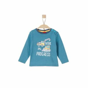 s.Oliver Boys Langarmshirt turquoise stripes