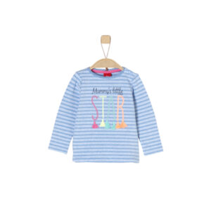 s.Oliver Girls Langarmshirt light blue stripes