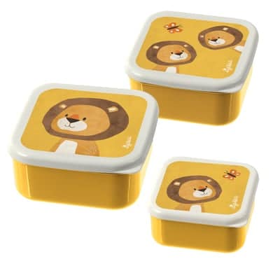 sigikid® Snackboxen 3er Set Löwe Forest