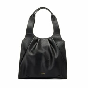 storksak Wickeltasche Kaia Leather Black