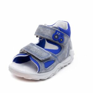 superfit Boys Sandale Flow hellgrau/blau (mittel)