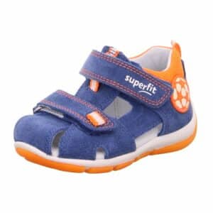 superfit Boys Sandale Freddy blau/orange (mittel)