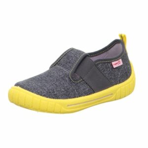 superfit Hausschuh Bill grau/gelb