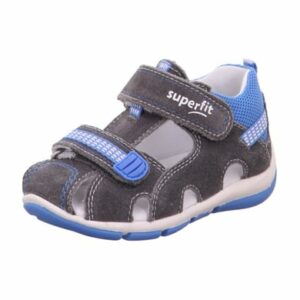 superfit Sandale Freddy hellgrau/blau (mittel)