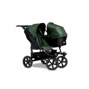 tfk Geschwisterwagen Duo 2 mit Luftkammer-Set Olive