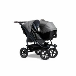 tfk Geschwisterwagen Duo 2 mit Luftrad-Set Premium Grau