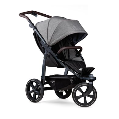 tfk Sportkinderwagen Mono 2 mit Luftkammerrad Set premium grau